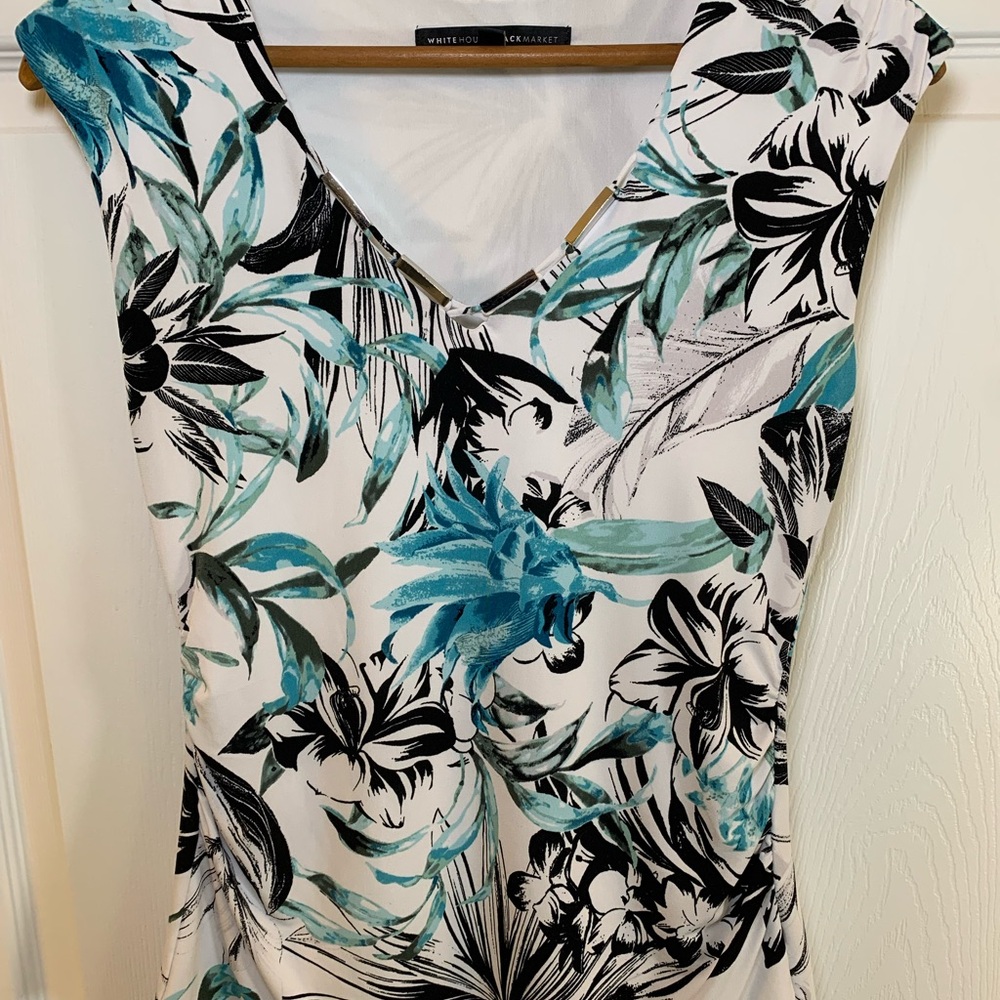 White House Black Market Floral Women's Top XS